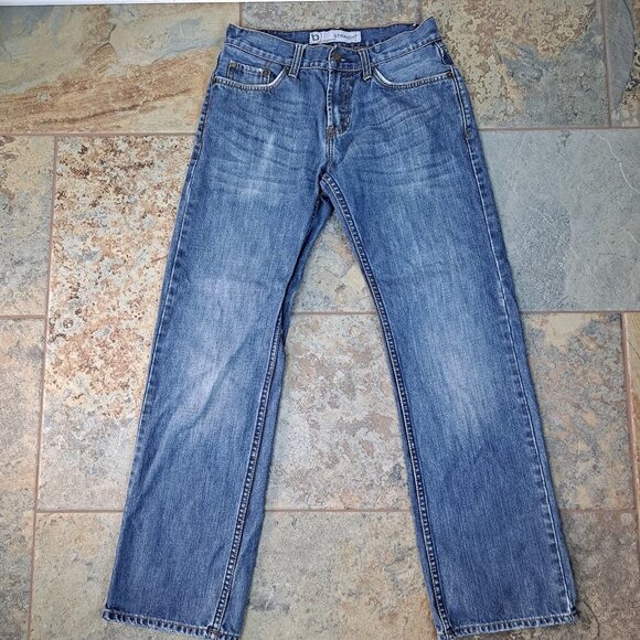 B by Bullhead 28x30 Men’s Straight Leg Denim Jeans Medium Blue Wash - Picture 4 of 11